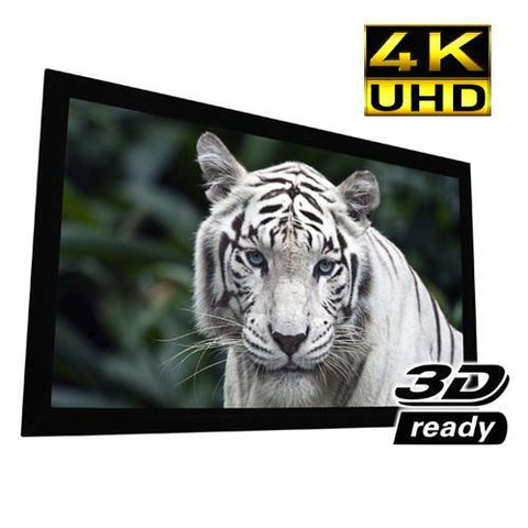 100″ 16:9 Reference PureBright 4K Toile De Projection à Cadrage Fixe Blanc Gain 2.4
