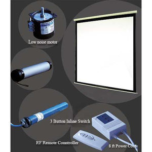 100'' 4:3 Toile de projection électrique avec télécommande - Simple Boutique