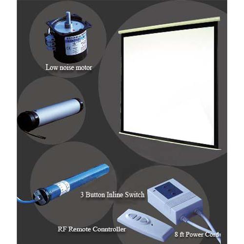 100'' 4:3 Toile de projection électrique avec télécommande - Simple Boutique
