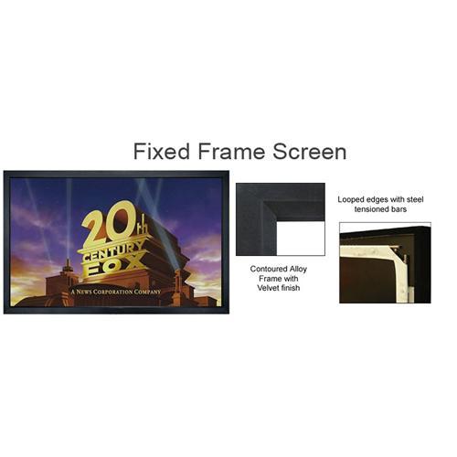 106" 16:9 Toile de projection à cadrage fixe - Argent 3D - Simple Boutique