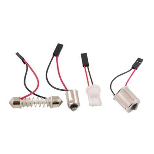 12 Dels Blanc pour plafonnier 12 VDC Base 1156 T10 BA9S festoon - Simple Boutique