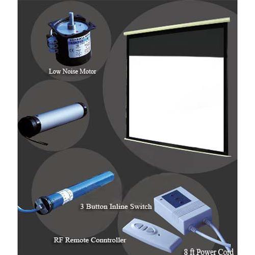 128'' 16:9 Toile de projection électrique avec télécommande GRIS - Simple Boutique