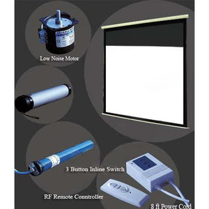 135'' 16:9 Toile de projection électrique avec télécommande GRIS - Simple Boutique