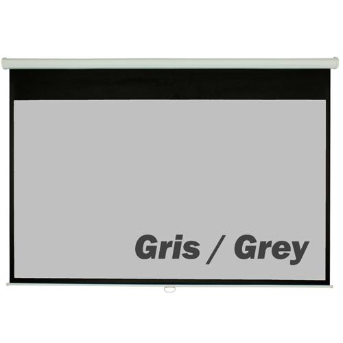 135'' 16:9 Toile de projection manuelle grise - Simple Boutique