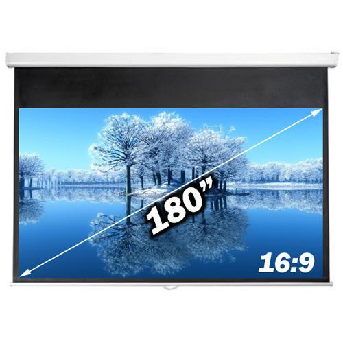 180'' 16:9 Toile de projection électrique avec télécommande - Simple Boutique