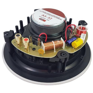 AMX AS-32 Haut-Parleurs Plafond Encastrés 6.5" 2 Voies 60 Watts 8 Ohms Vendu En Paire Blanc Sans Bordure - Simple Boutique