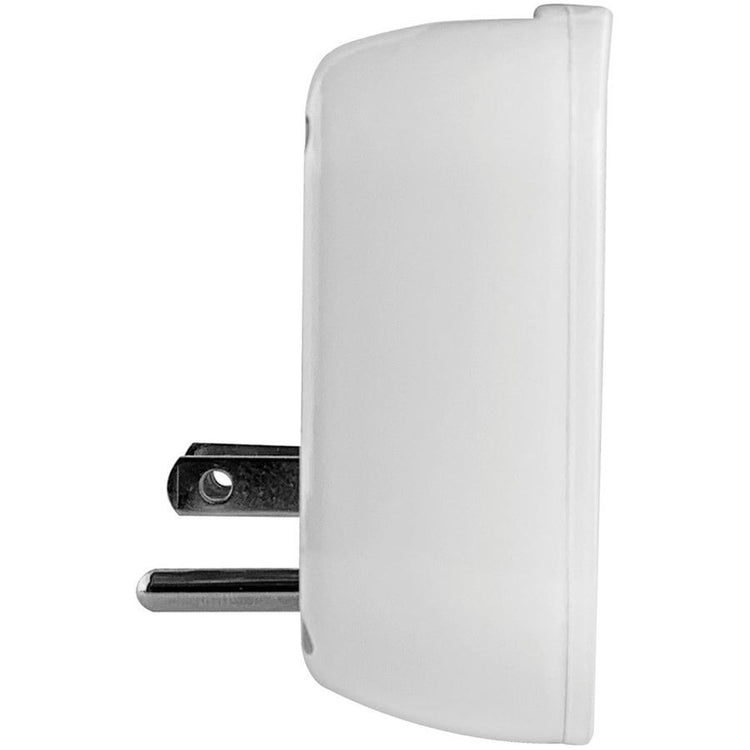 AMX PA-35 Protecteur de Surtension Mural 3 Prises Avec 2 Ports USB 2.4A Blanc - Simple Boutique