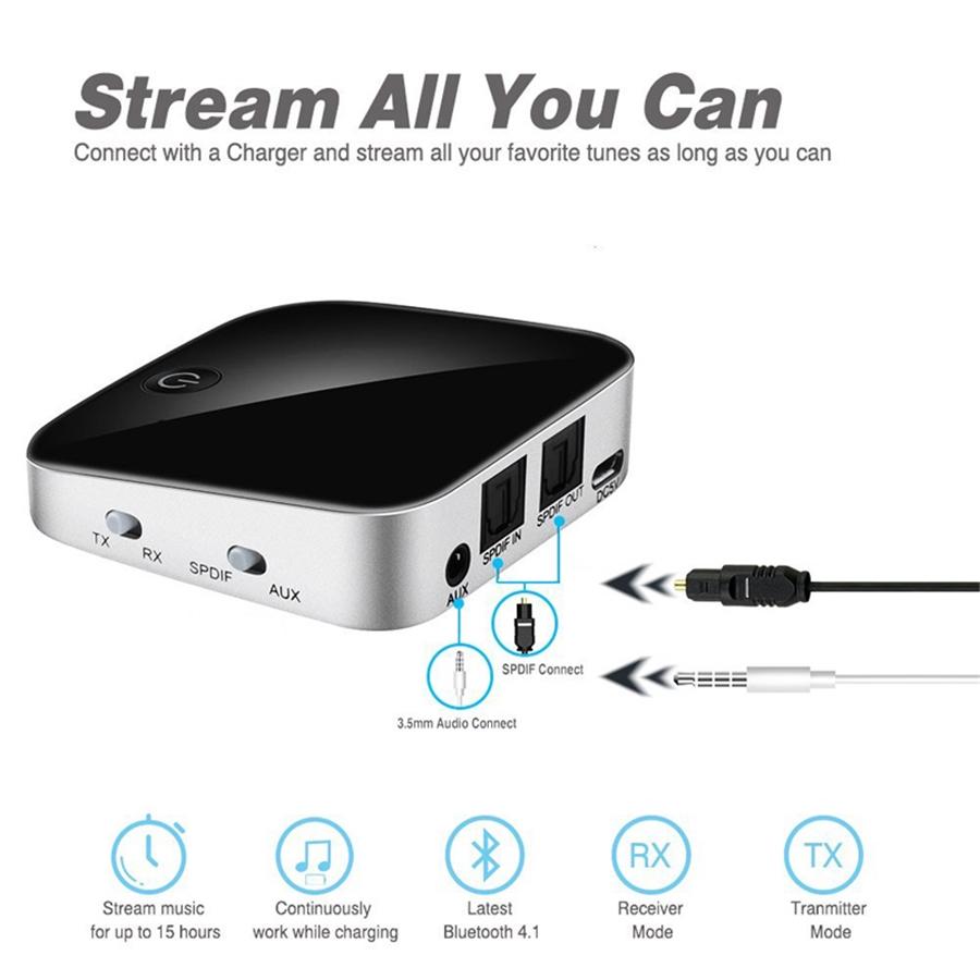 AMX WBT-01 Récepteur et Émetteur Bluetooth Toslink/SPDIF Tout-en-un - Simple Boutique