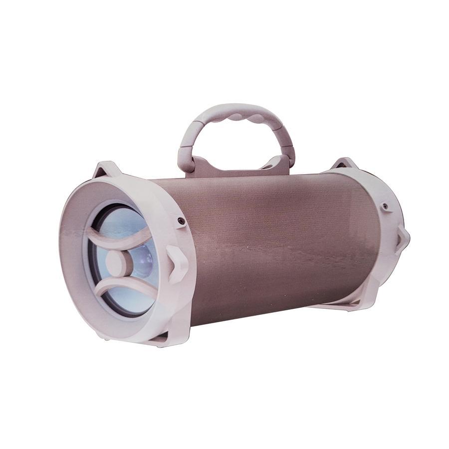 ANX Audio - Haut-Parleur Bluetooth Sans-Fil Avec Lumières Colorées et Entrée AUX, Gris - Simple Boutique