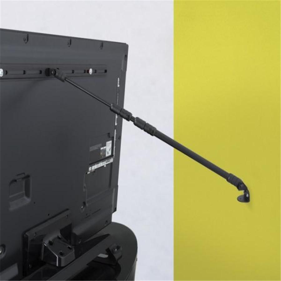 AVF AST30 - Barre de Sécurité Télescopique Universelle pour Téléviseur 32 à 70'', Noir - Simple Boutique