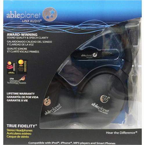 Ableplanet Casque Stéréo Pliable True Fidelity Avec Technologie Linx Audio Noir - Simple Boutique