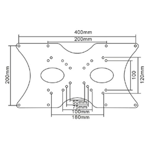Adaptateur VESA pour 120X180 / 200X100 / 200X200 / 400x200 Arg - Simple Boutique