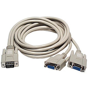 Adaptateur en "Y" pour câble VGA/SVGA 1xM / 2xF (8 pouces) - Simple Boutique
