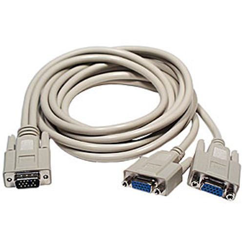 Adaptateur en "Y" pour câble VGA/SVGA 1xM / 2xF (8 pouces) - Simple Boutique