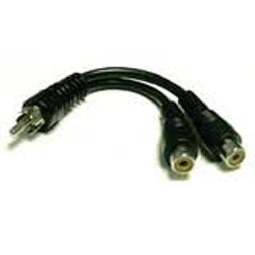 Adaptateur en "Y" pour câble audio prises RCA 1xM / 2xF - Simple Boutique