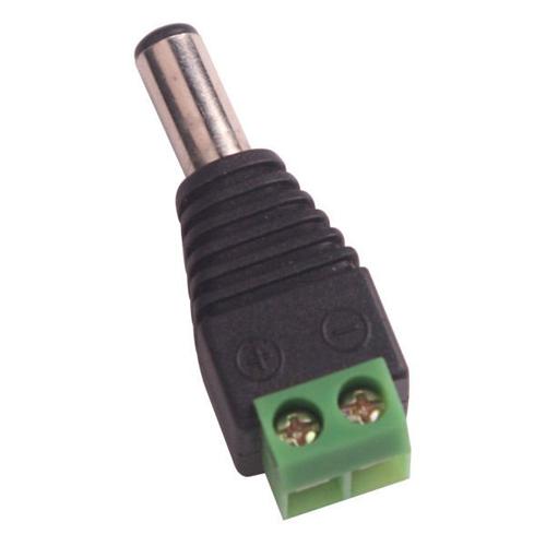 Adaptateur prise DC 2.1 x 5.5mm avec connecteurs vissés Mâle