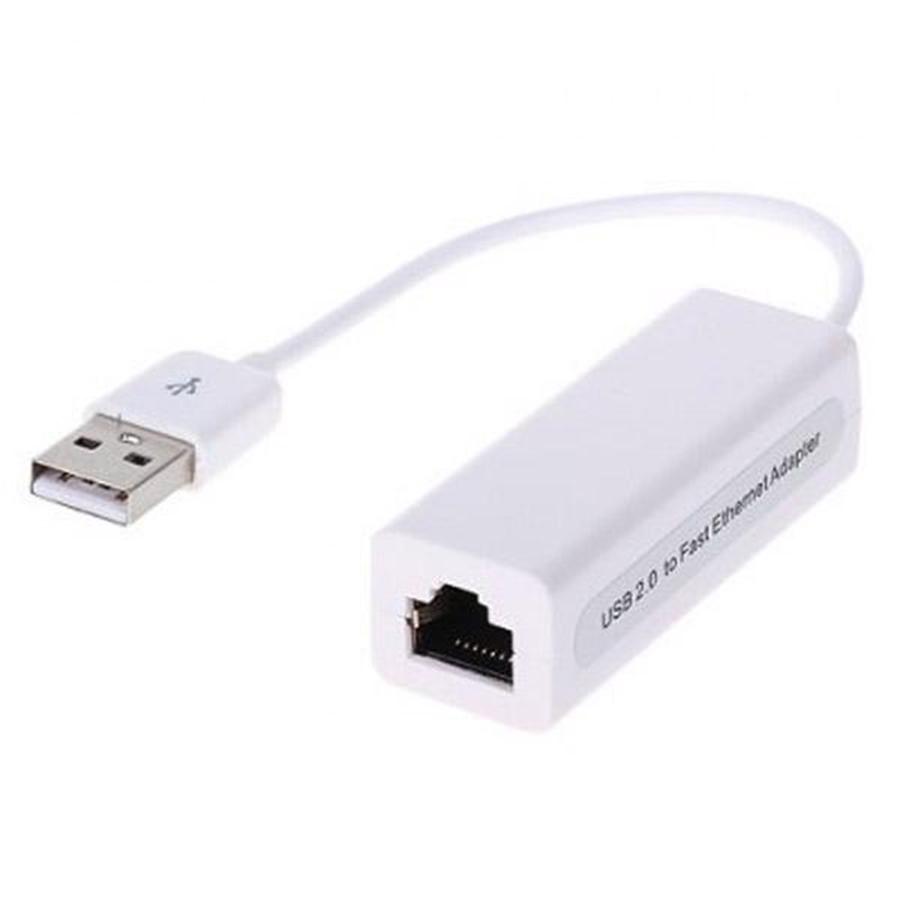 Adapteur USB 2.0 à Ethernet CAT5e, Blanc