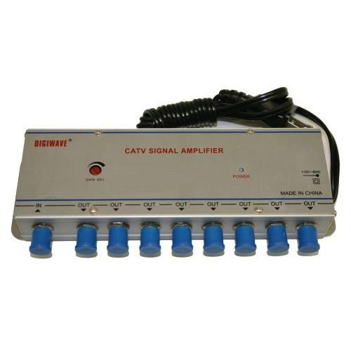Amplificateur de signal CATV 1 entrée - 8 sorties - Simple Boutique