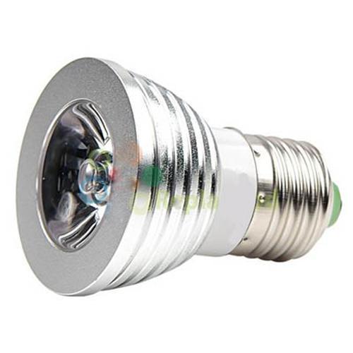 Ampoule LED RGB E27 3W avec télécommande 24 boutons - Simple Boutique