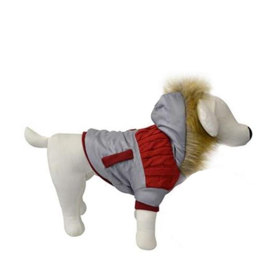 Animooos PCL-426S Parka de Retention Thermique pour Chien, Couleur Rouge, Grandeur Petit - Simple Boutique