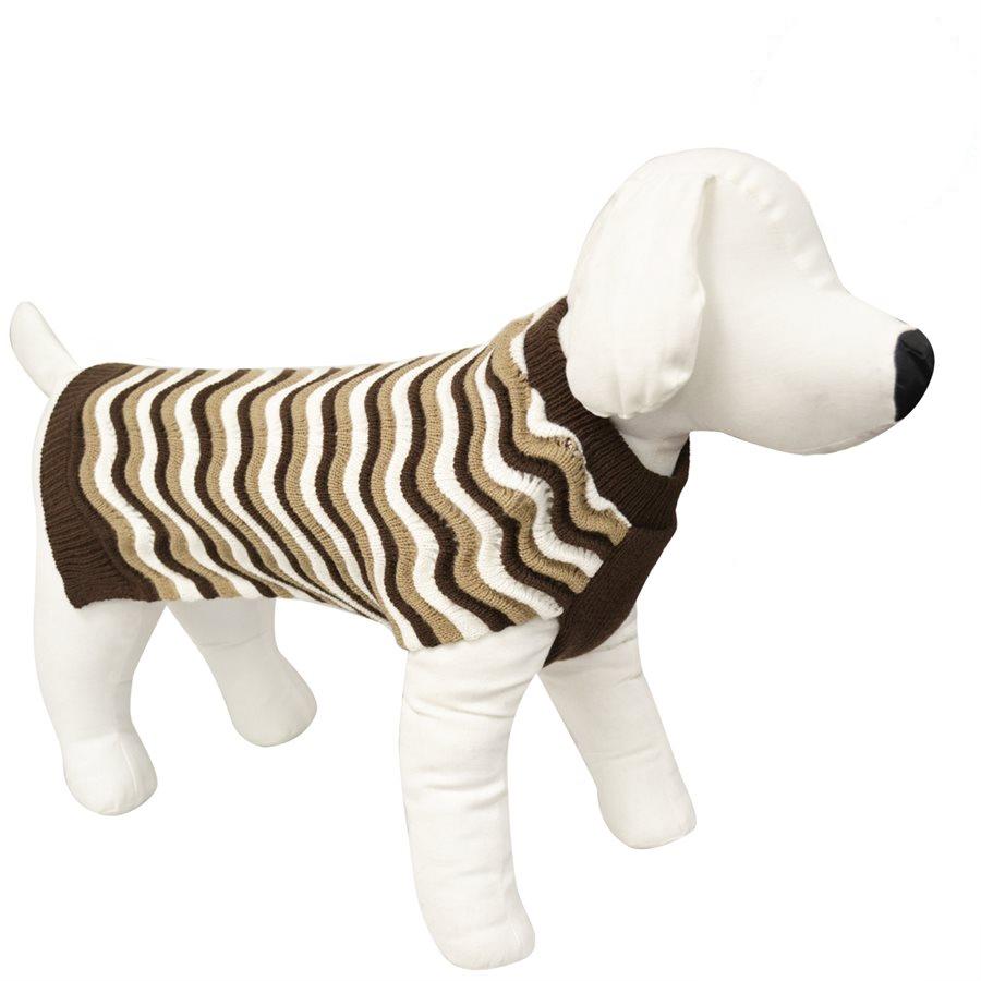 Animooos PCL298L Chandail en Laine pour Chien, Couleur Marron, Grandeur Large - Simple Boutique