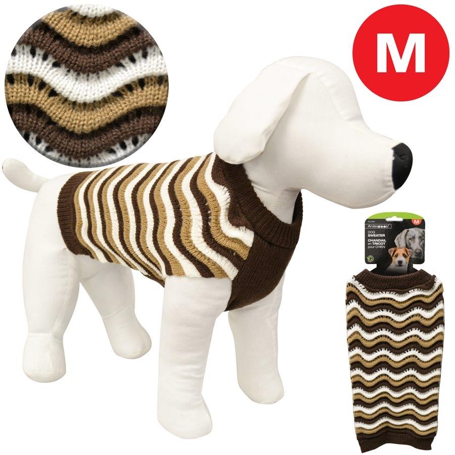 Animooos PCL298M Chandail en Laine pour Chien, Couleur Marron, Grandeur Medium - Simple Boutique