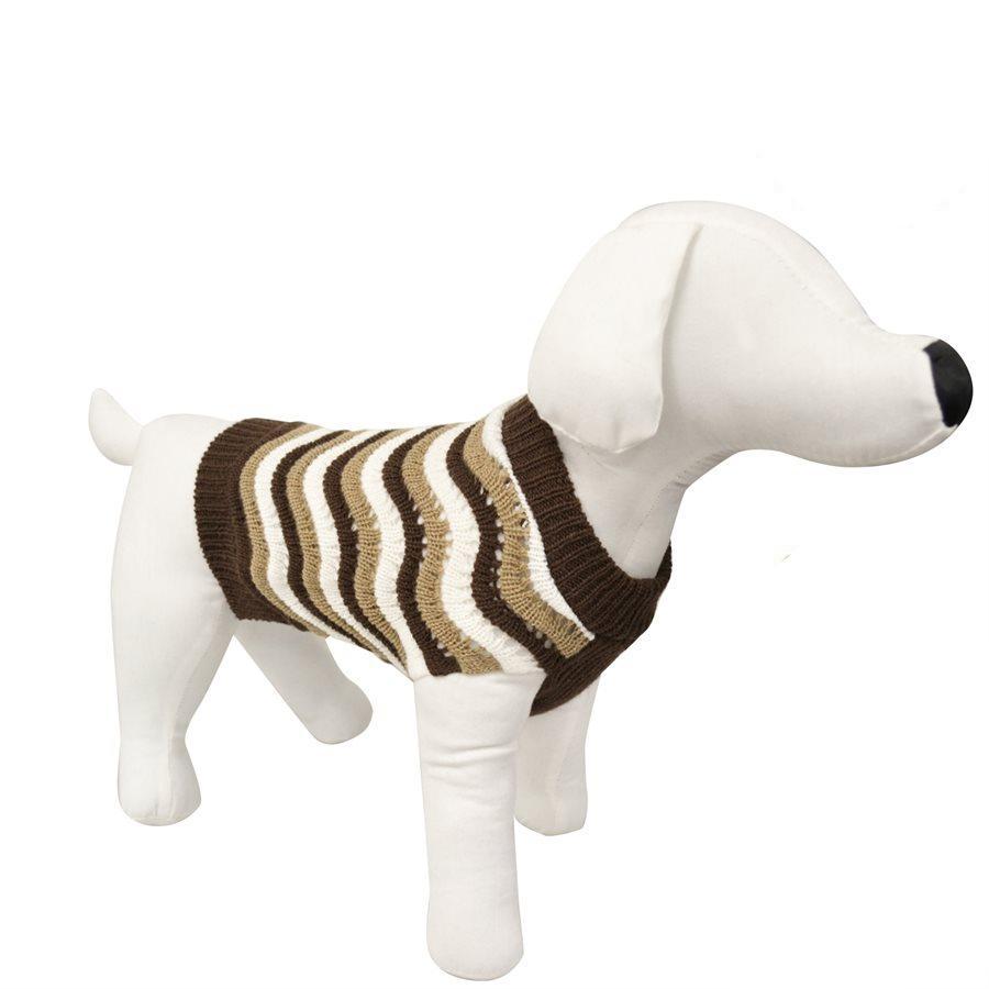 Animooos PCL298S Chandail en Laine pour Chien, Couleur Marron, Grandeur Petit - Simple Boutique