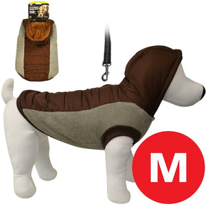 Animooos PCL815M Veste d'hiver Rembourrée pour Chien, Couleur Marron, Grandeur Medium - Simple Boutique