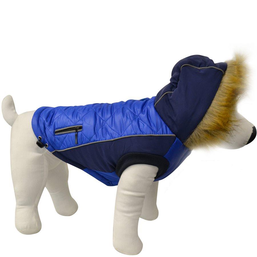 Animooos PCL820M Parka de Retention Thermique pour Chien, Couleur Bleu, Grandeur Medium - Simple Boutique