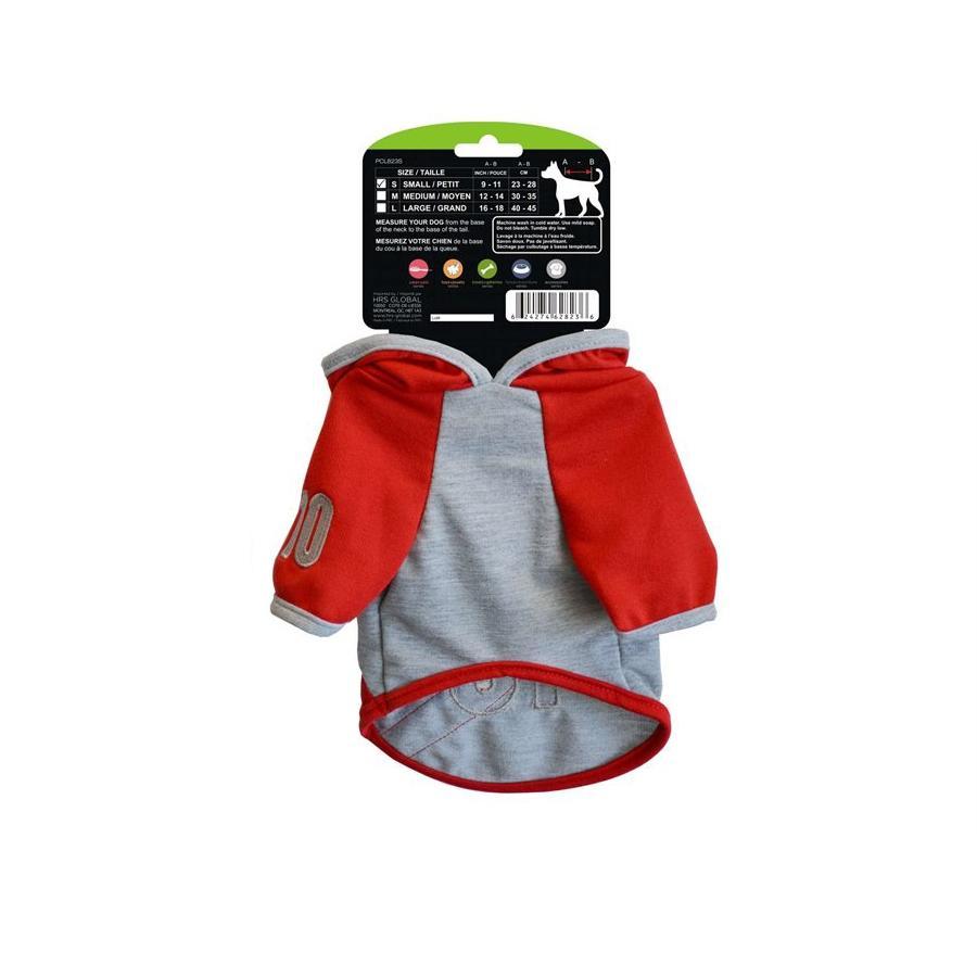 Animooos PCL823S T-Shirt avec Capuche pour Chien, Couleur Rouge, Grandeur Petit - Simple Boutique