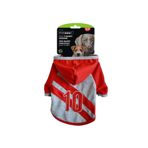 Animooos PCL823S T-Shirt avec Capuche pour Chien, Couleur Rouge, Grandeur Petit - Simple Boutique