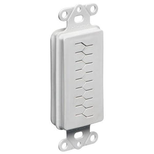 Arlington CED130 Plaque murale "Pass-thru" pour câbles flexible blanche - DECORA - Simple Boutique