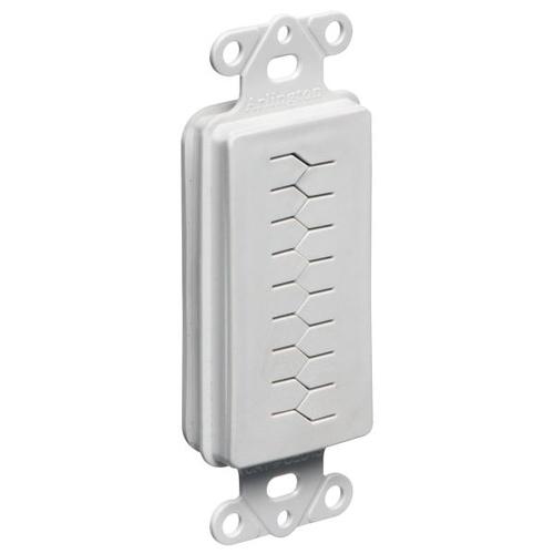Arlington CED130 Plaque murale "Pass-thru" pour câbles flexible blanche - DECORA - Simple Boutique