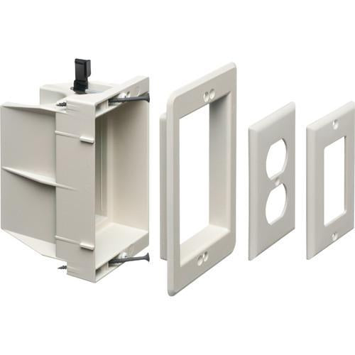 Arlington DVFR1WGC Boite Murale Simple pour câbles et prise de courrant Blanche - Simple Boutique