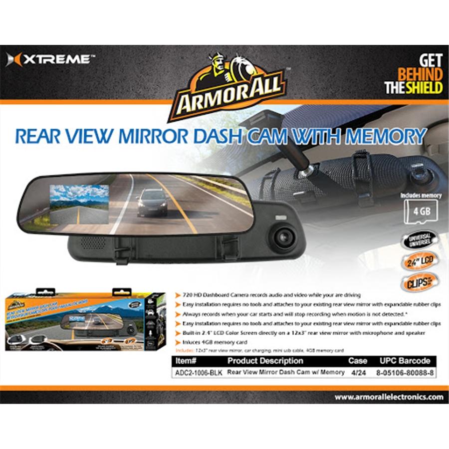 ArmorAll ADC2-1006-BLK - Caméra de Recul pour Voiture avec 4GO de Mémoire, Noir - Simple Boutique