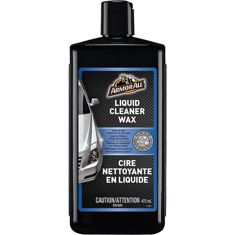 ArmorAll - Cire Nettoyante Liquide pour Voiture, Polissage Facile, Fini Hautement Lustré, 473mL - Simple Boutique