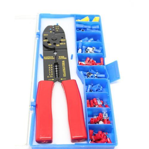 Assortiment de terminaux 100 pièces avec pince à sertir - Simple Boutique