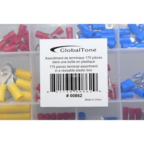 Assortiment de terminaux 175 pièces dans une boîte en plastique - Simple Boutique