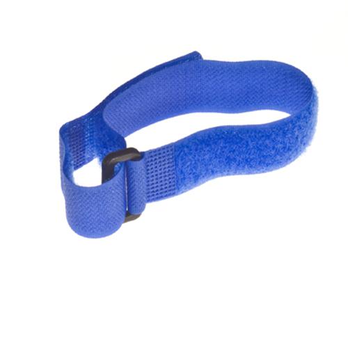 Attache-câbles de velcro nylon 3/4 po x 11.4po bleu