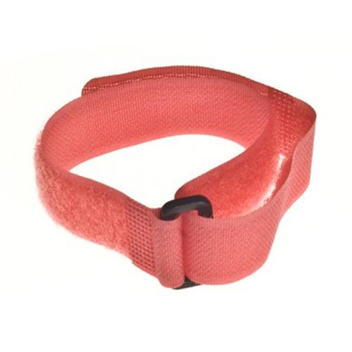 Attache-câbles de velcro nylon 3/4 po x 11.4po rouge