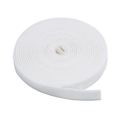 Attache-câbles de velcro nylon rouleau 3/4 po x15 pi blanc - Simple Boutique