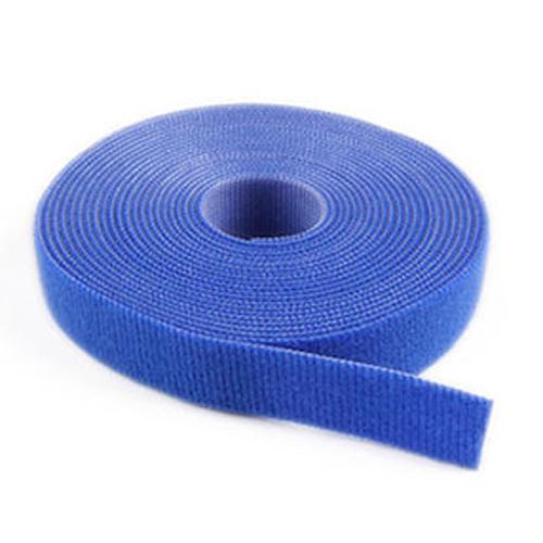 Attache-câbles de velcro nylon rouleau 3/4 po x15 pi bleu - Simple Boutique
