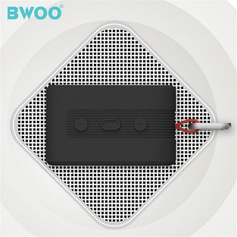 BWOO BS-54B Haut-parleur Bluetooth 5.0 Étanche Portable Avec Cartes TF, AUX, USB, FM Noir