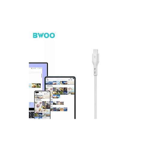BWOO - Câble USB à Lightning, Longeur de 1 Mètre, Blanc