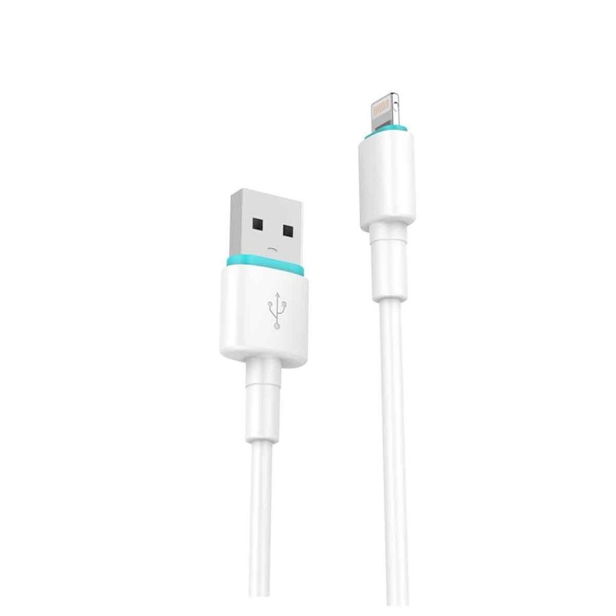BWOO - Câble USB à Lightning, Longeur de 1 Mètre, Sortie 3.0A, Blanc