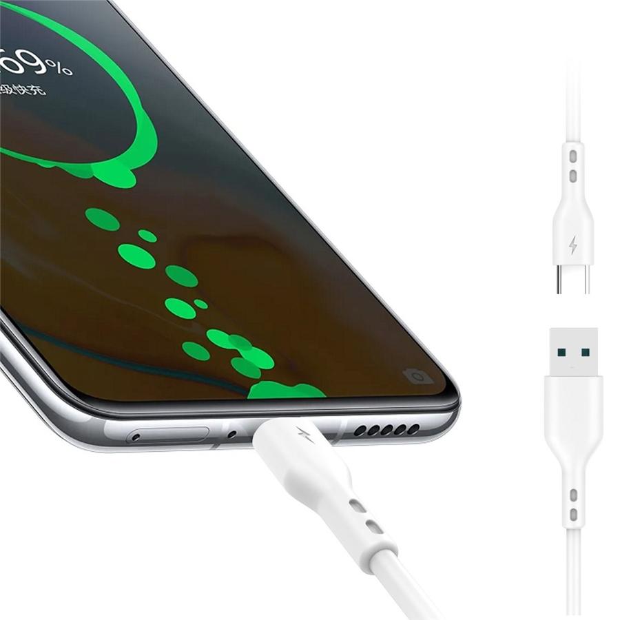 BWOO - Câble USB à USB Type-C, Longeur de 1 Mètre, Blanc - Simple Boutique
