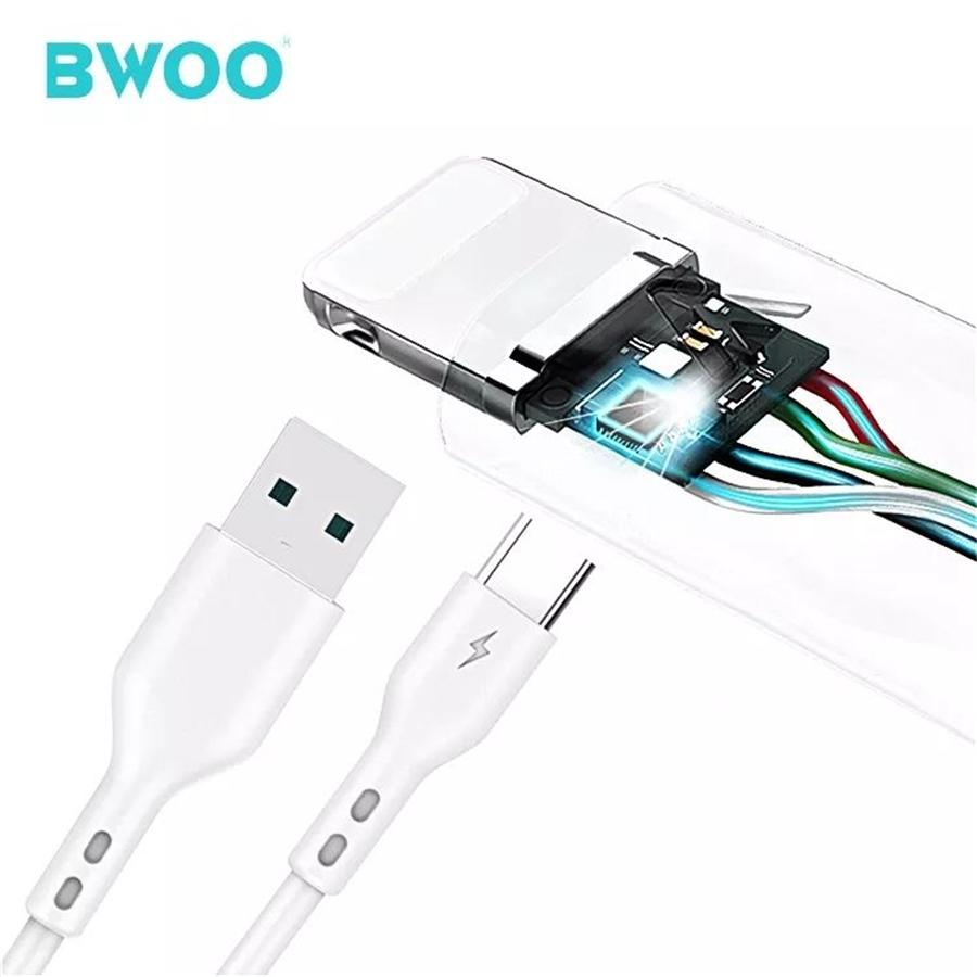 BWOO - Câble USB à USB Type-C, Longeur de 1 Mètre, Blanc - Simple Boutique