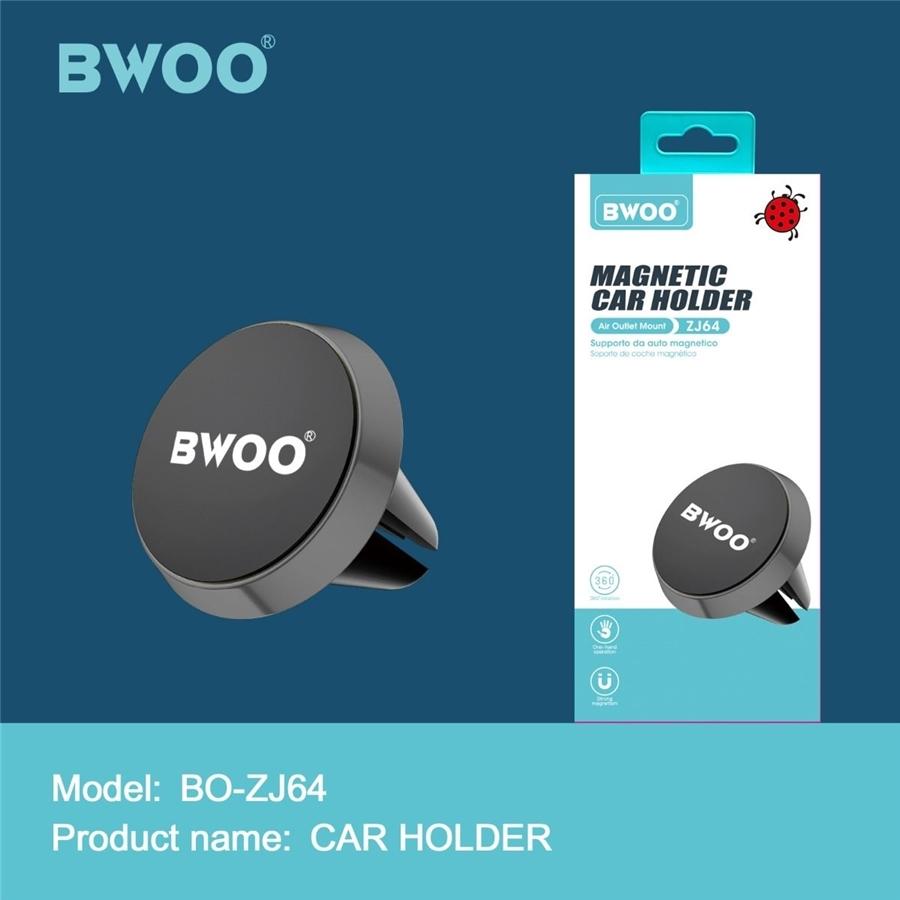 BWOO - Support de Téléphone Magnétique pour Trappe de Ventillation de Voiture, Rotation à 360 Degrés, Noi - Simple Boutique