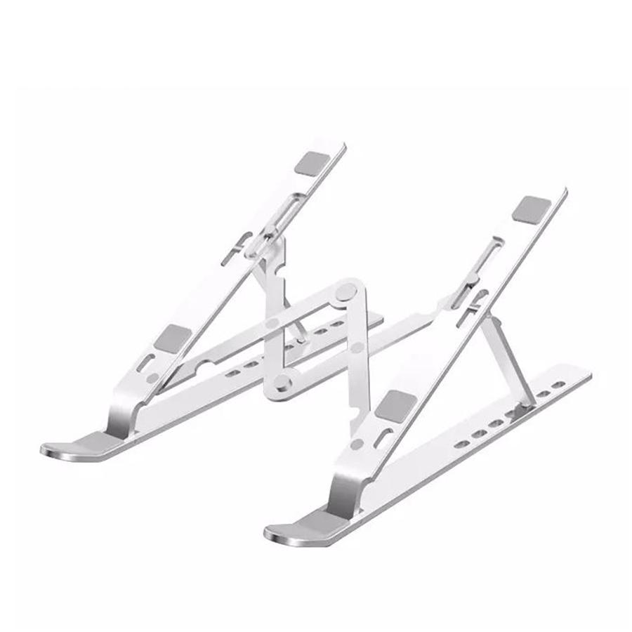 BWOO - Support pour Ordinateur Portable en Alliage d'aluminium, Pliable, Poids Maximum 40kg, Argenté - Simple Boutique