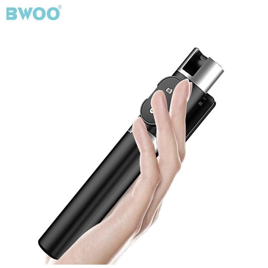 BWOO95 BO-ZP12 Perche pour Selfie avecTrépied pour Téléphone Portable Bluetooth Noir - Simple Boutique